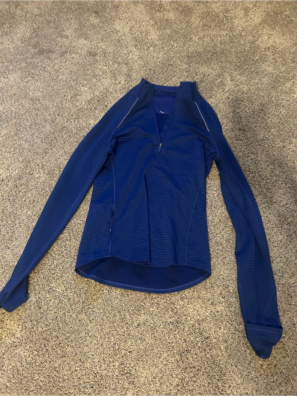 lululemon athletica Women's Long-Sleeve Quarter-Zip Top in Royal Blue